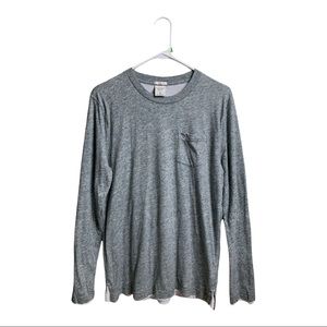 Abercrombie Men Small Long Sleeves Shirt Gray Muscle